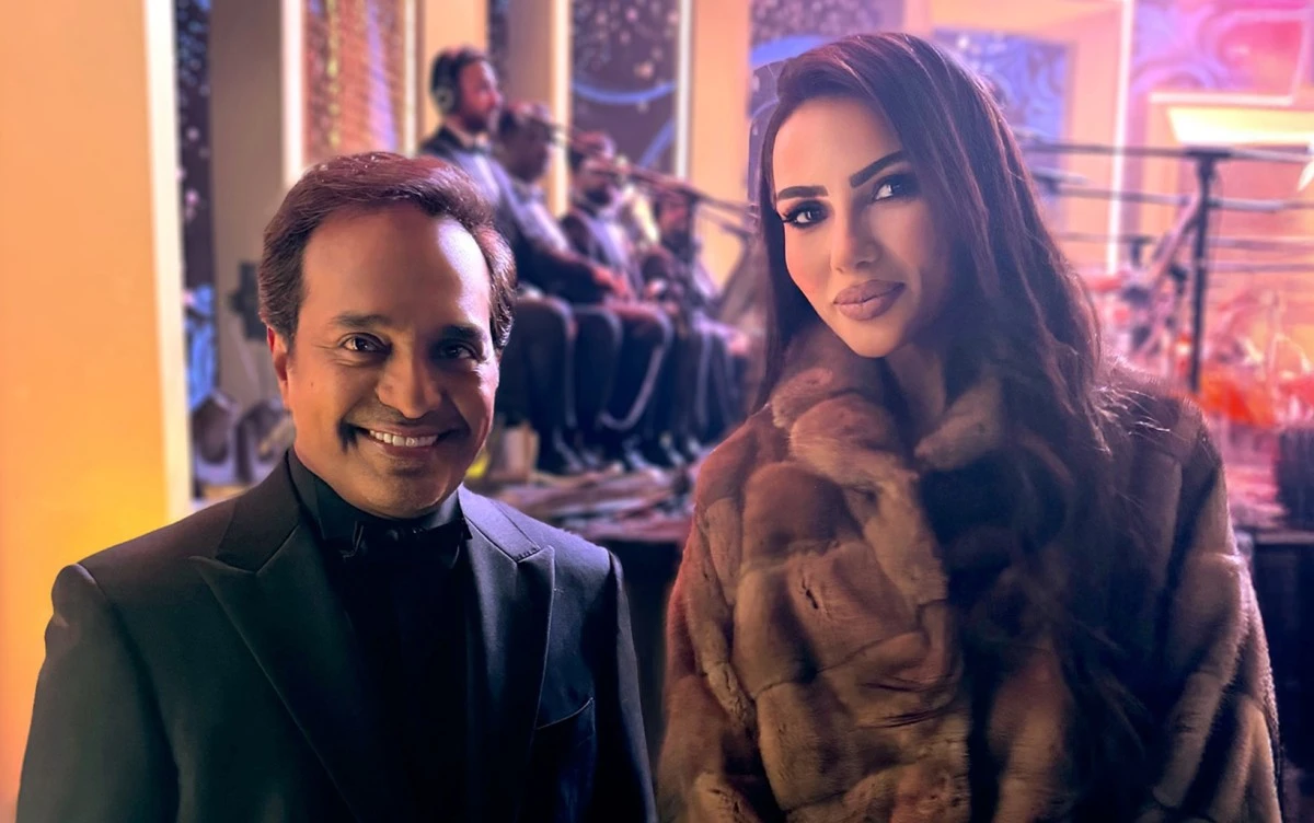 شيماء هلالي تشارك راشد الماجد في ليلة تكريم الموسيقار طلال في القاهرة